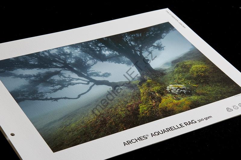 Canson Arches Aquarelle Rag 310 gsm – bavlněný akvarelový fine-art papír pro inkjet tisk